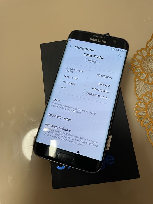 Samsung Galaxy S7 Edge, 32GB, 4G, Black