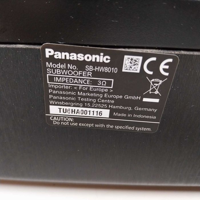 ТОП ОФЕРТА -30%  субуфер бас Panasonic SB-HW8010