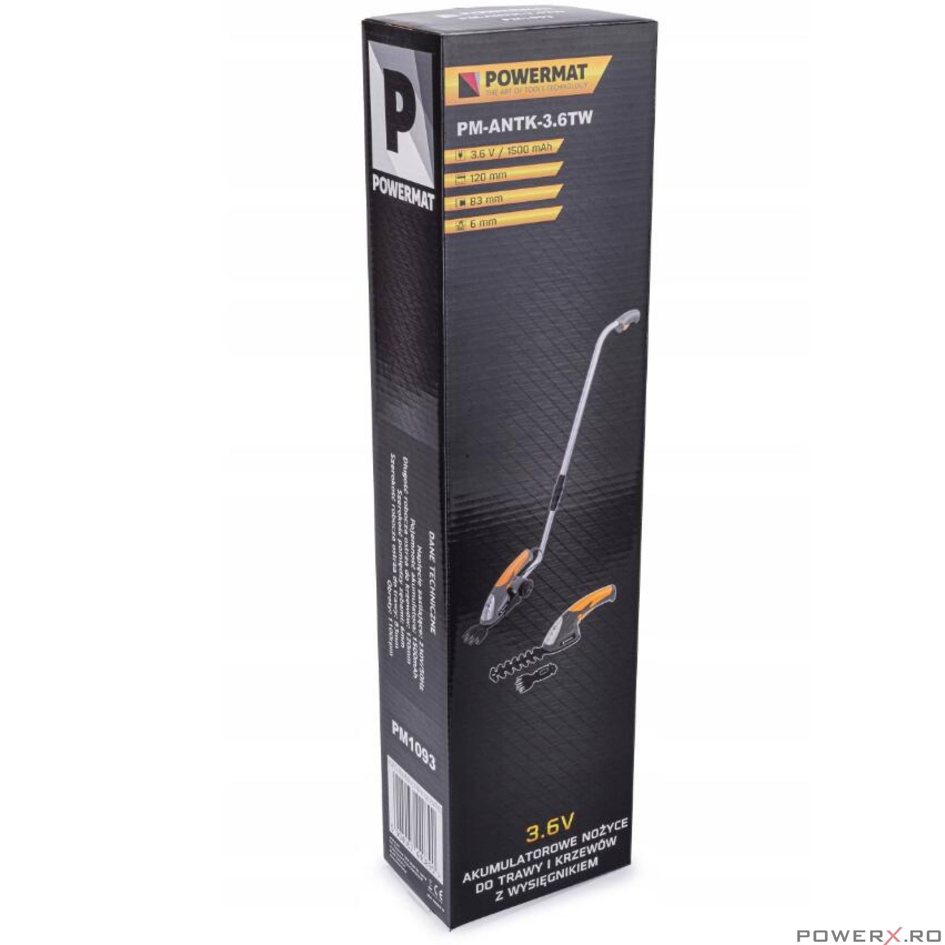Foarfeca electrica cu acumulator 3.6V pentru tuns iarba si gard viu,
