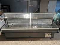 Vitrina frigorifica 250cm lungime Gri cu racire statica