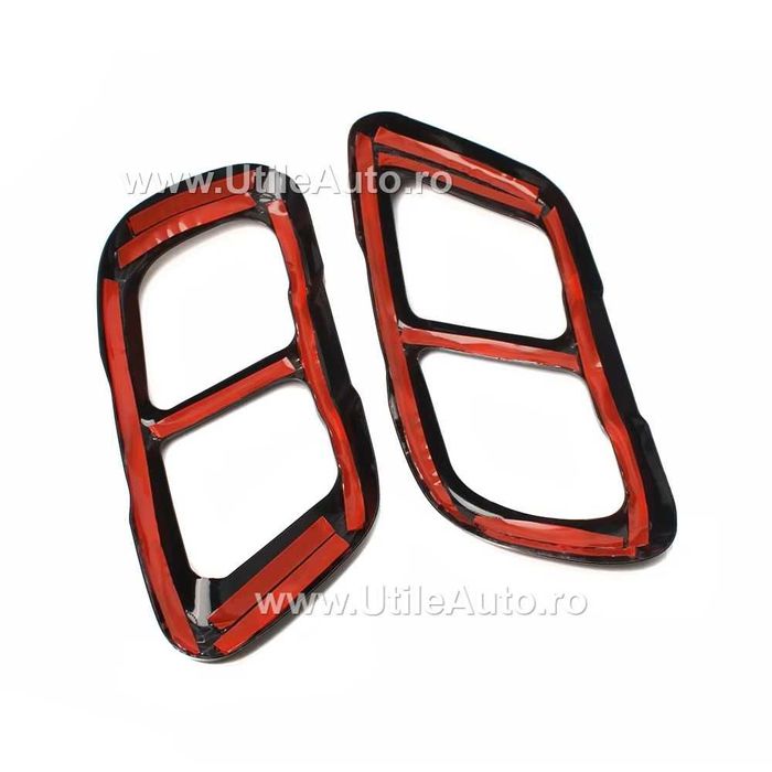 Ornament Metalic Toba Esapament Negru Glossy Bmw G05 G06 G07 split