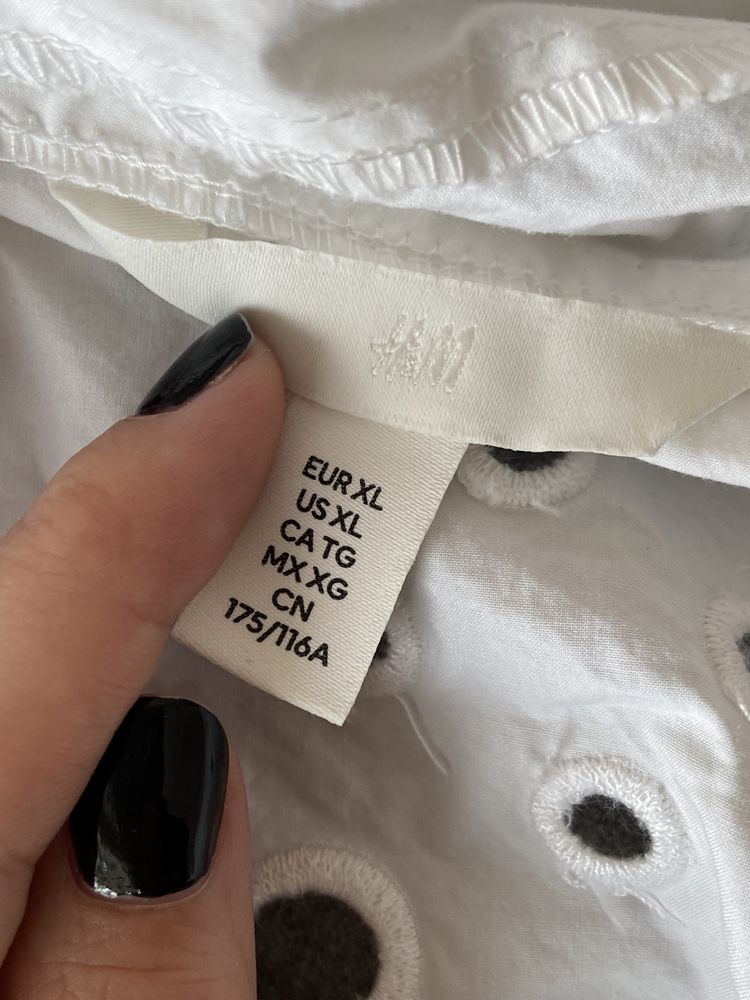 Топ/рубашка H&M с объемными рукавами