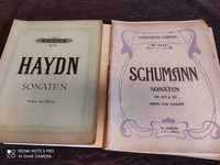Partituri muzicale vechi Schumann si Haydn- costa 60 lei ambele