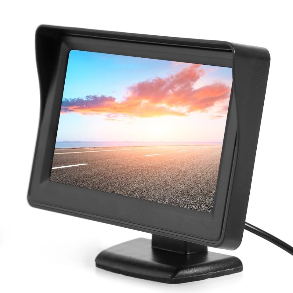 Monitor LCD, 4.3", 480 x 234px, 1x DC 12V IN, Negru, Camping, Pescuit