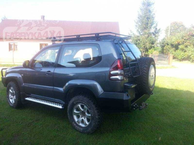 Scara TOYOTA LAND CRUISE J120 din OTEL pentru usa din spate