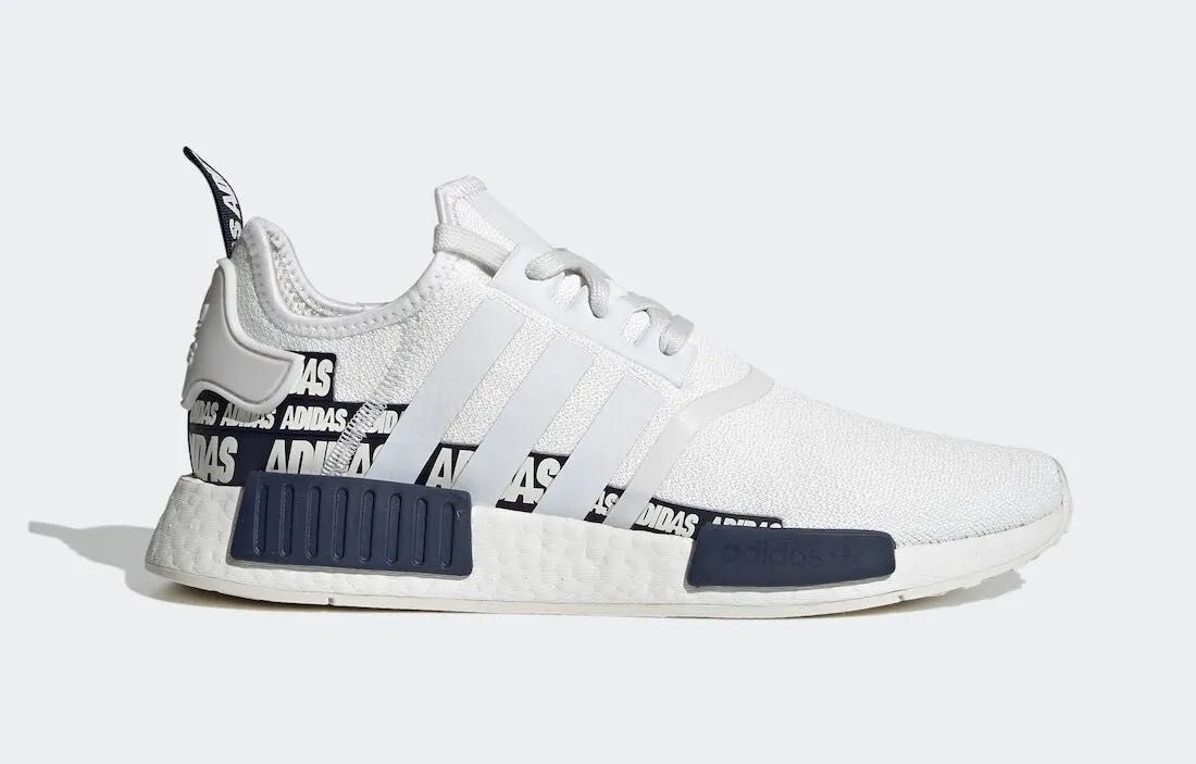 Маратонки Adidas NMD R1 - White/Azure , Номер : 39.1/3