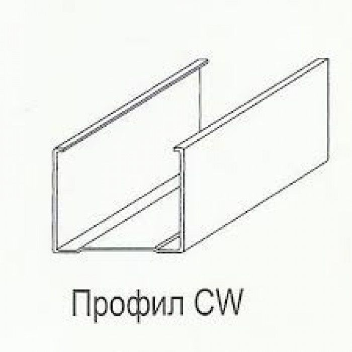 Профил CW 75мм/3м ( за преградни стени)