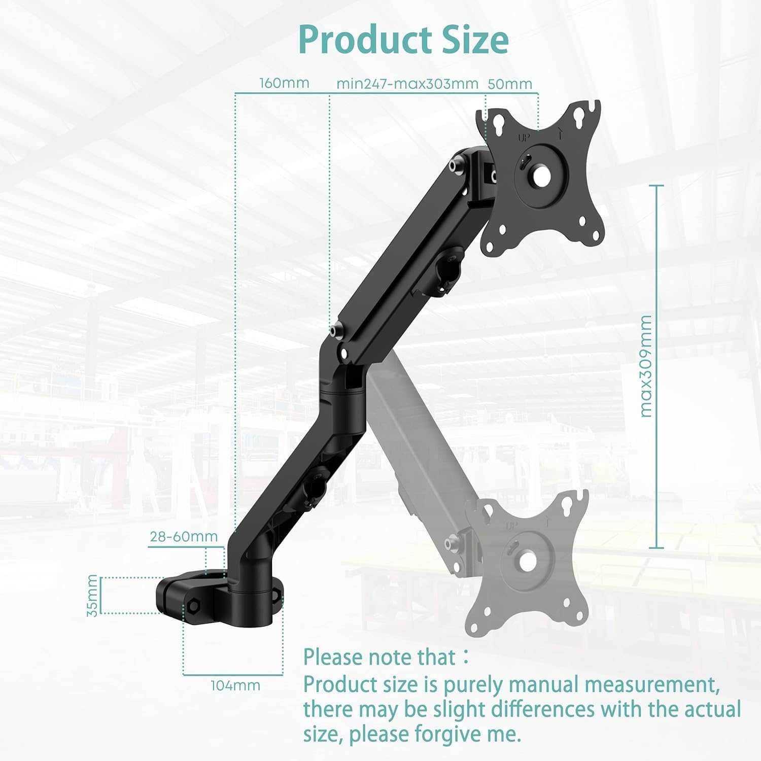 Suport monitor adjustabil, 17-27inch