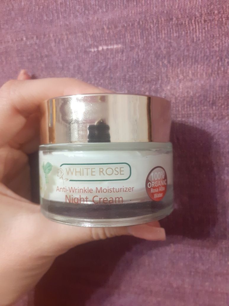 Дамски крем нощен white rose anti wrinkle