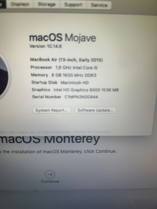 Macbook air 13, stare perfecta de functionare