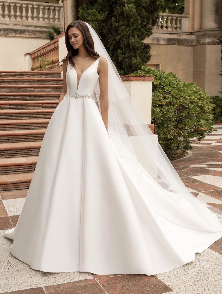 Rochie mireasa Pronovias si voal - Model Malena - 38