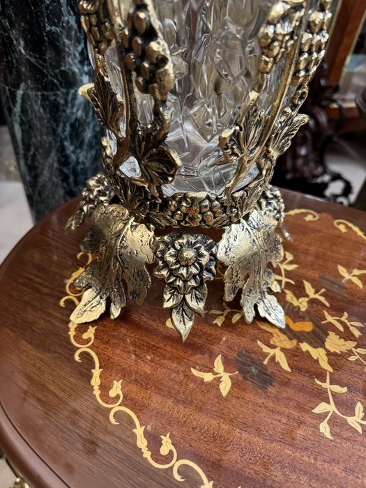 Suport din bronz masiv- vas cristal