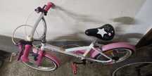 Vand bicicleta copii fete 105-125 cm Decathlon 16" perfect functionala