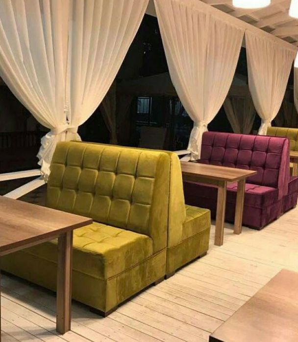 Kafe va restaranlar uchun yumshoq mebel