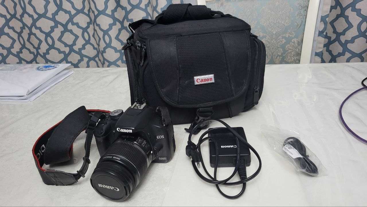 Фотоаппарат зеркальный Canon EOS 500D EFS 18-55 DC