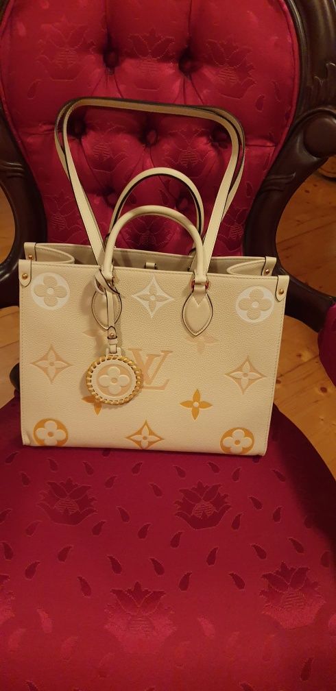 Geanta Louis Vuitton Onthego MM originală piele naturală 100%,cod