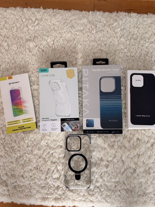 Carcase Iphone 16 pro si folie sticla