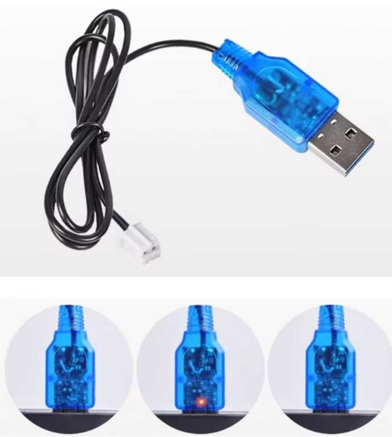 Новые USB-кабель зарядка для аккумулятора 18650 Lipo 3,7v разъем PH2.0