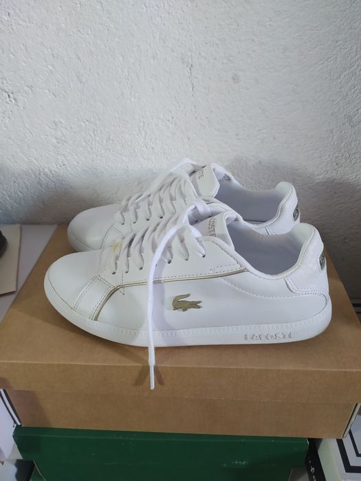 Lacoste 36 номер, бели обувки