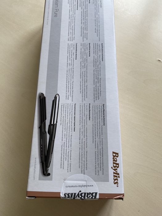 Placă de păr cu aburi 2 in 1 Steam Pure ST495E BaByliss