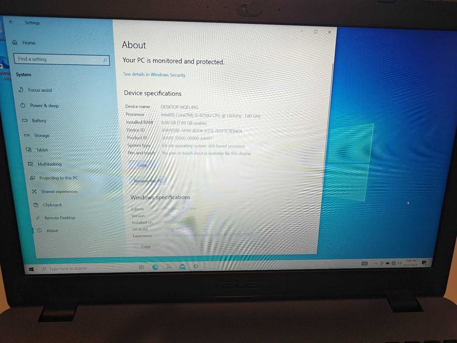 Laptop ASUS A542UF procesor i5-8250U 15.6", 8GB, 1TB, NVIDIA MX130 2GB