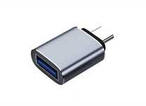 Adaptor USB 3.0 OTG - Type-C Female to Male, Gri