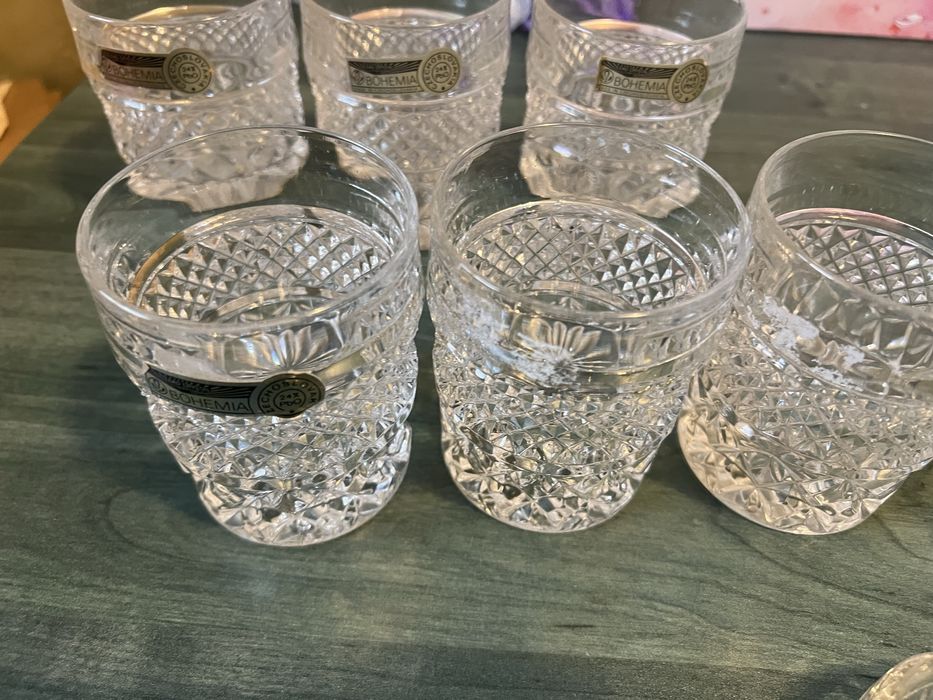 Set pahare cristal bohemia