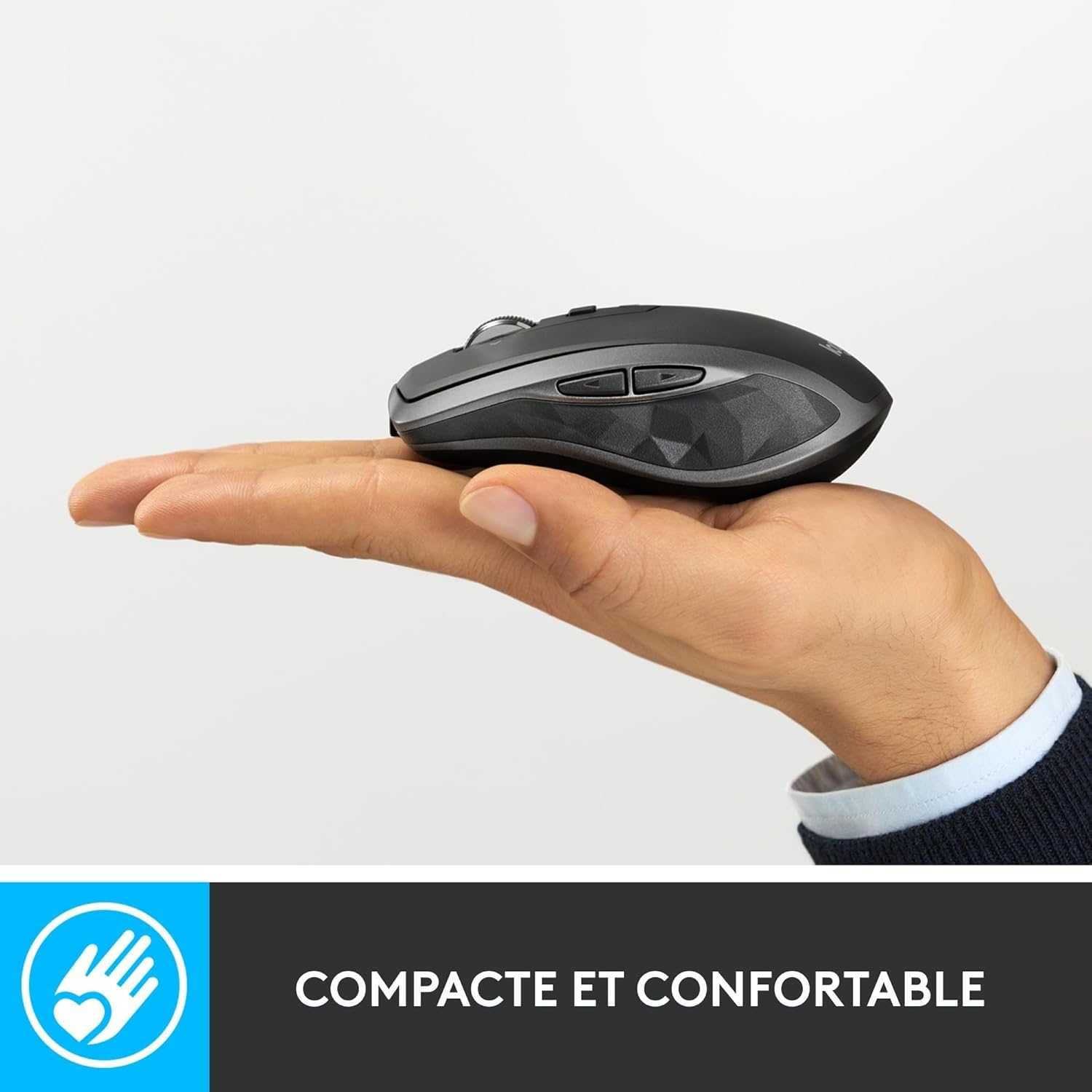 ПРОМО Нова Безжична Bluetooth Мишка Logitech MX Anywhere 2S, Сива