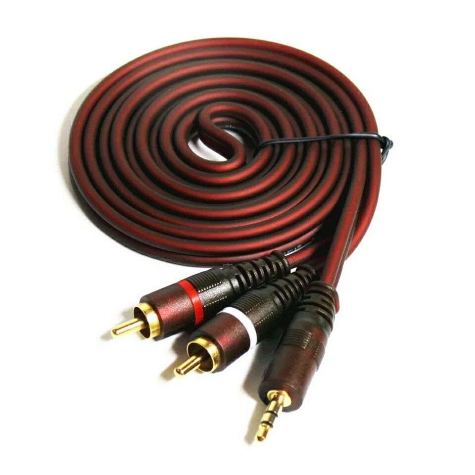 Аудио кабели AUX 3.5 на 2RCA (колокольчики). Фирменные! Алматы