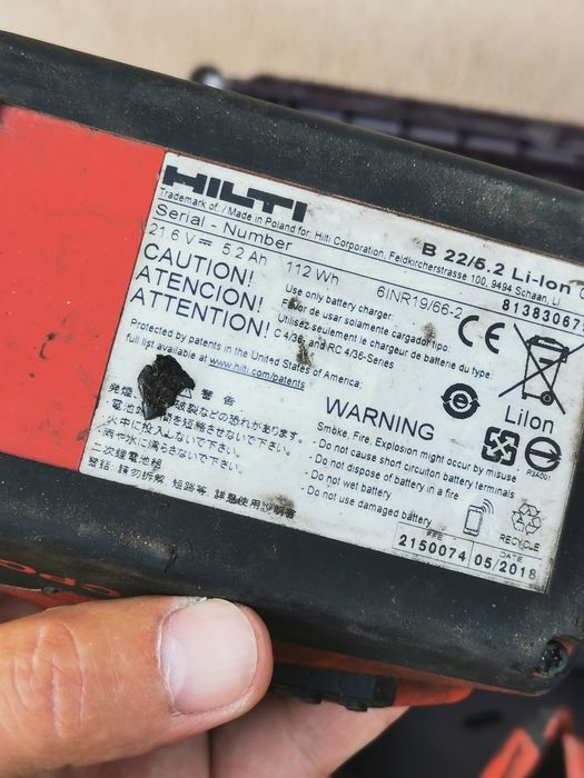 Hilti pachet 3 bateri 3 scule încărcător impact picamer filetanta