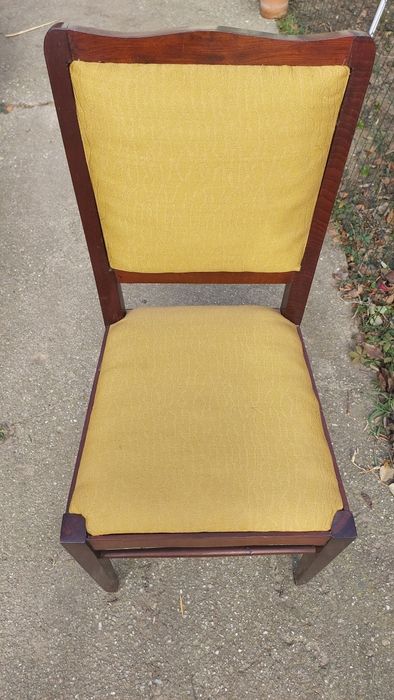 Set 6 scaune lemn masiv tapitate