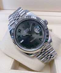 Rolex Datejust Silver Luxury/Casual New AUTOMATIC Edition 41 mm
