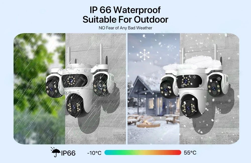 audio IP камера H.265 Wifi 6MP IP camera  HD PTZ auto tracking