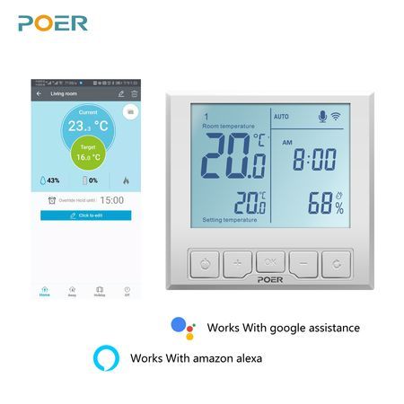 Termostat SMART WI-FI, Wireless (centrala, incalzire in pardoseala)