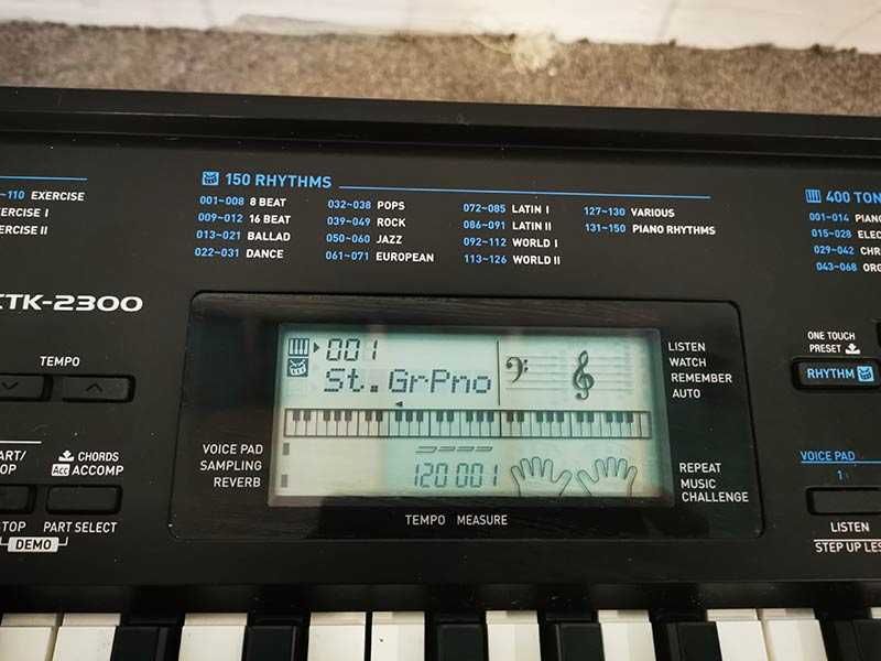 компютърна миди клавиатура CASIO CTK-2300 синтезатор с 5 октави и USB