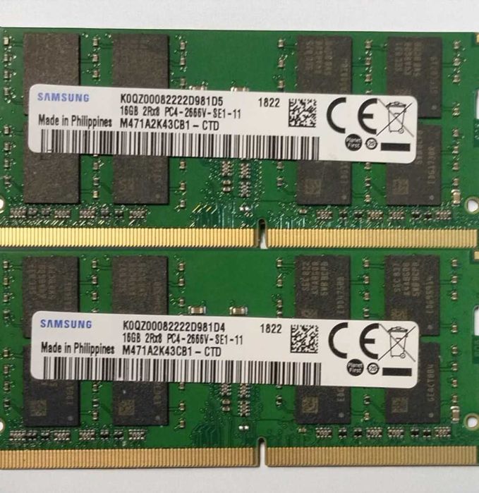 Memorie Laptop 32GB DDR4 2666 sodimm, Kit 2 x 16GB DDR4 2666