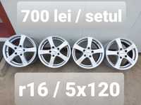 Jante aluminiu r16 / gama BMW / 5x120 / ET 43