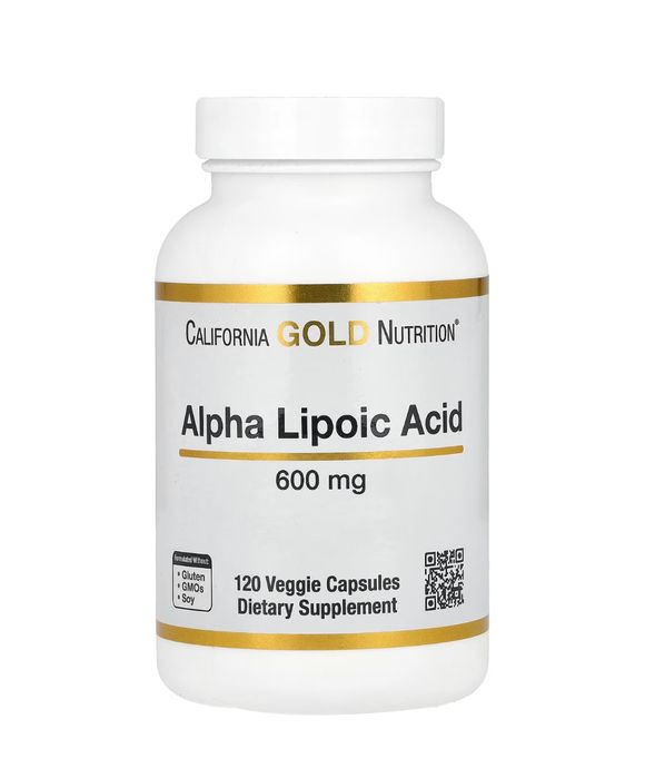 Альфа- липоевая кислота 600 мг 60 и 120 капсул В НАЛИЧИИ