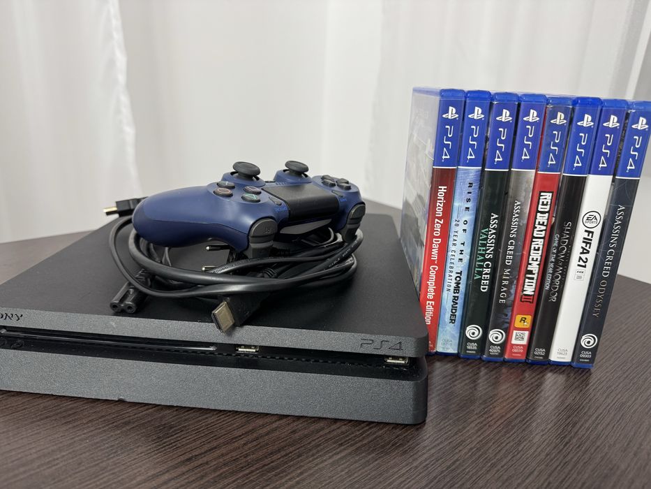 Playstation 4 slim 500 gb cu jocuri