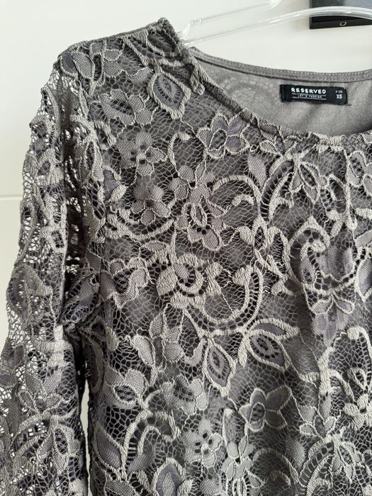 Bluza maneca lunga tip clopot cu dantela - nouă