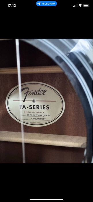 Гитара Fender FA-135 Concert/Ortalyq