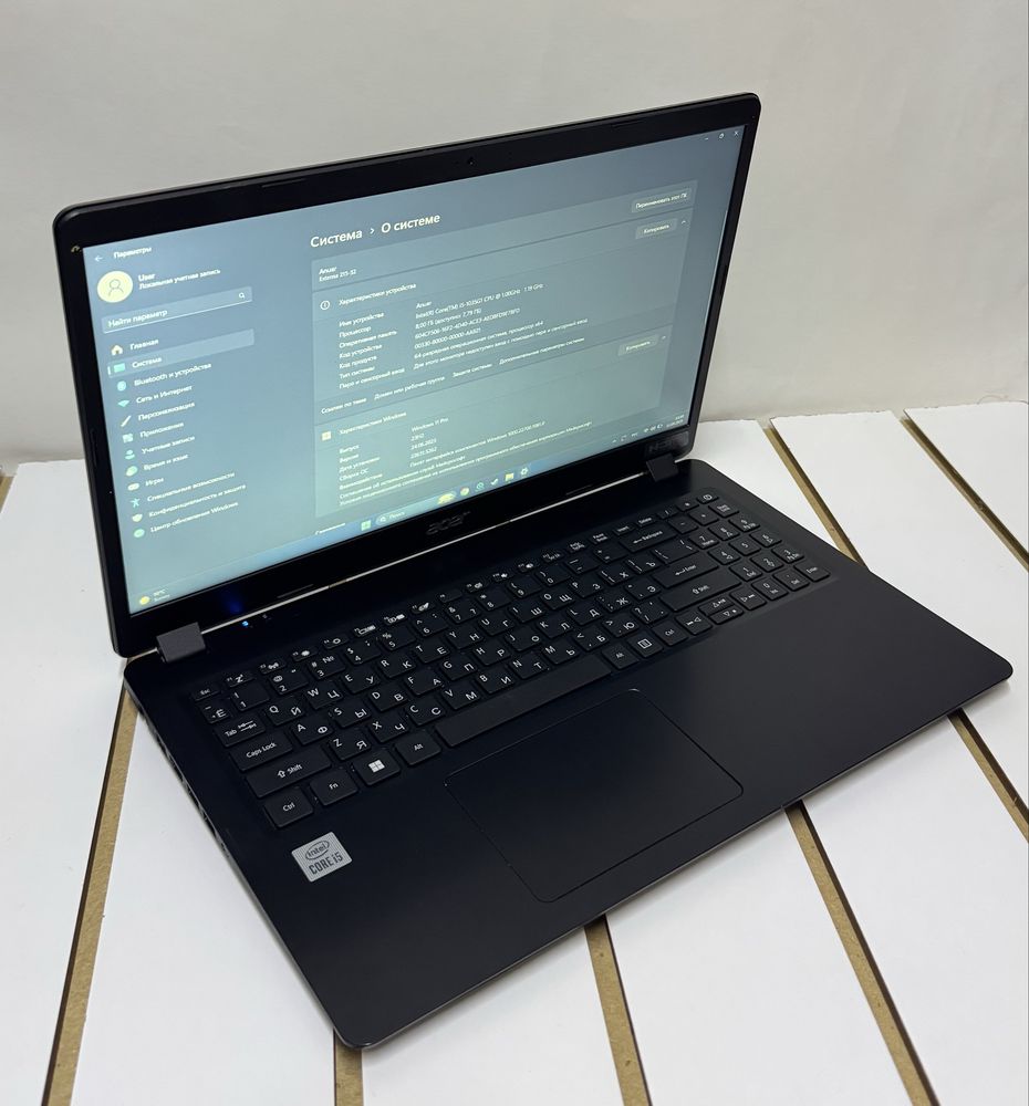 Ноутбук Acer Intel(R) Core(TM) i5-1035G1   Озу: 8,00Gb Ssd: 512Gb