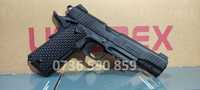 Pistol airsoft original 1911, cadou 1000bile, metalic, propulsie arc