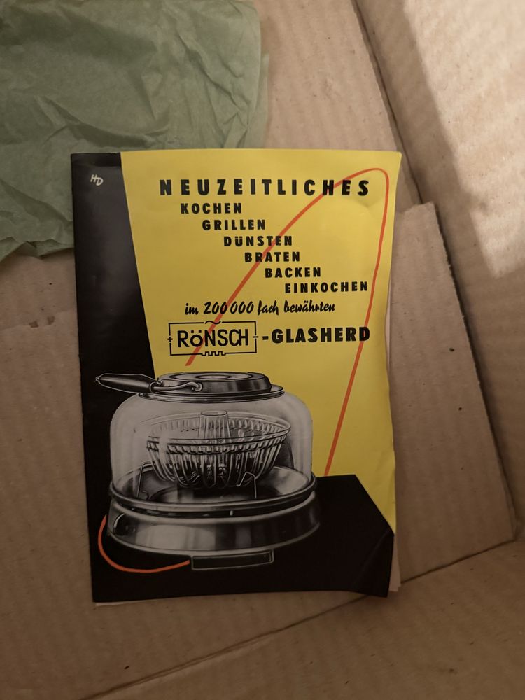 Антика! Rönsch-Glasherd — един вид стъклен електрически котлон /тендже