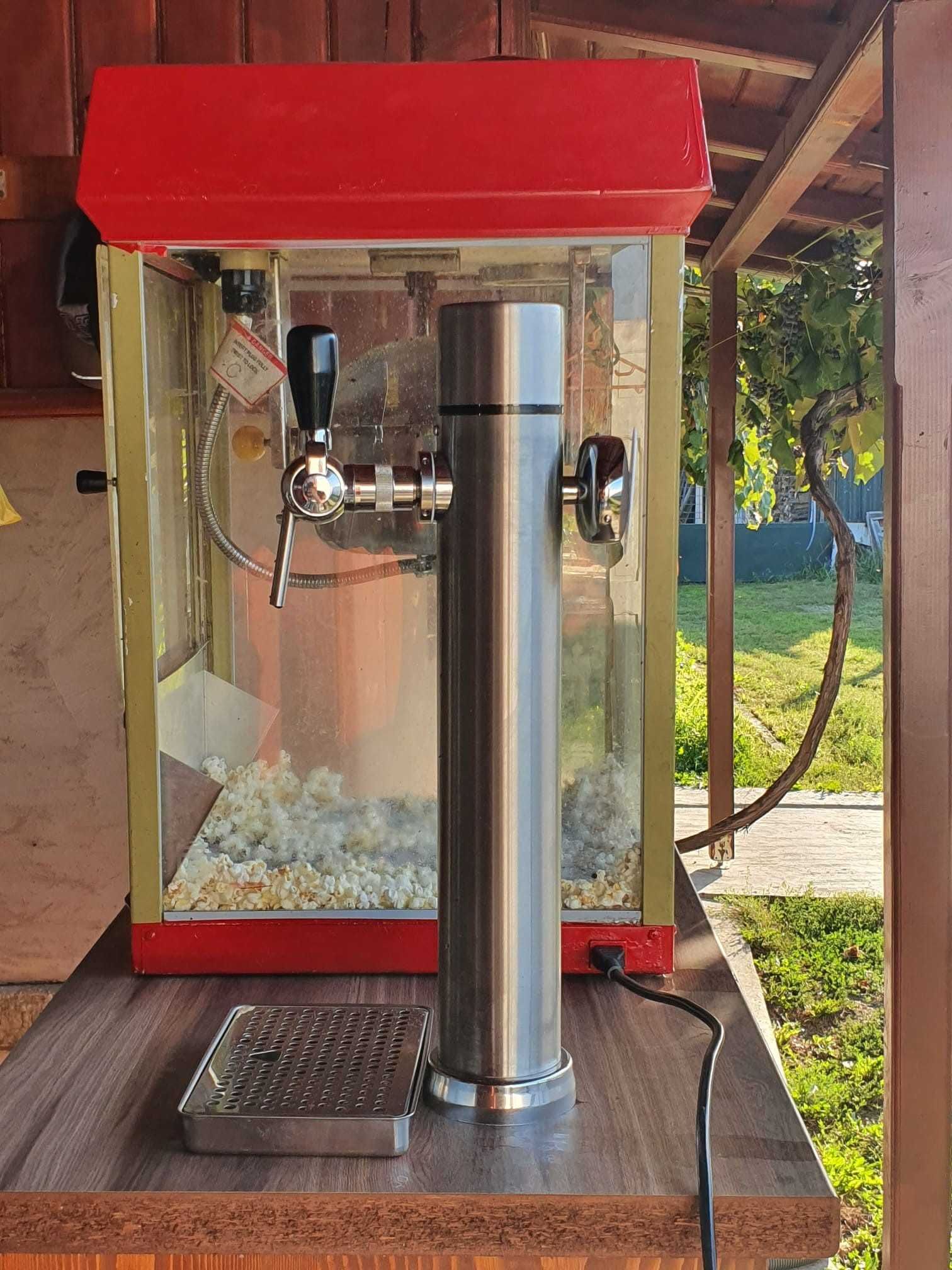 Inchiriez dozator bere + masina popcorn pentru evenimente