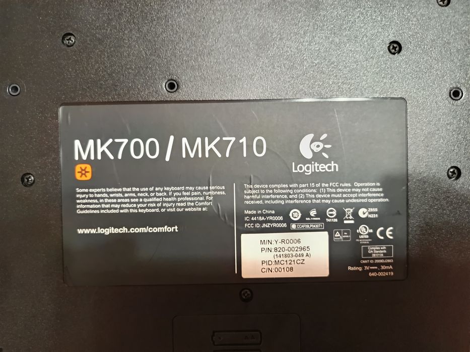 Logitech MK700/MK710 keyboard/клавиатура
