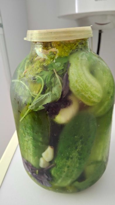 Огурцы соленые,3 литра, 2000тенге