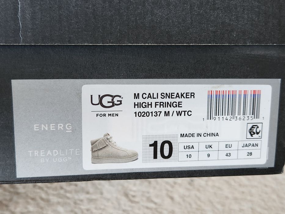 UGG Cali High Top 43номер 28см Стелка,Нови с Кутия, Естествена Кожа