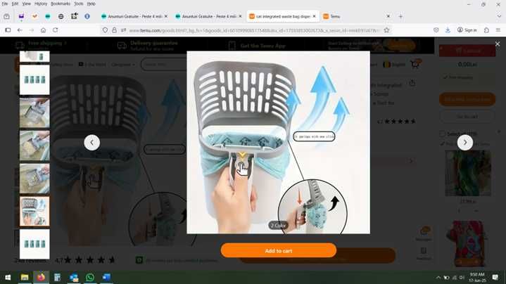 Vand lopetica pentru litiera pentru pisici
