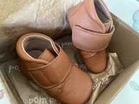 Pantofi piele naturala bebe Pom Pom nr 20
